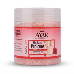 manicure pedicure rose salt (400gm)