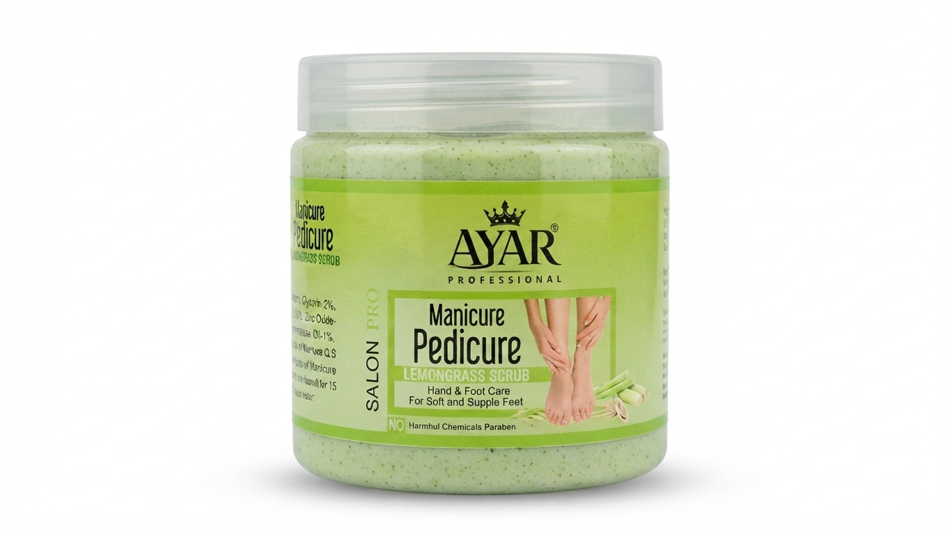 manicure pedicure lemongrass scrub (400gm) manicure pedicure lemongrass scrub (400gm)